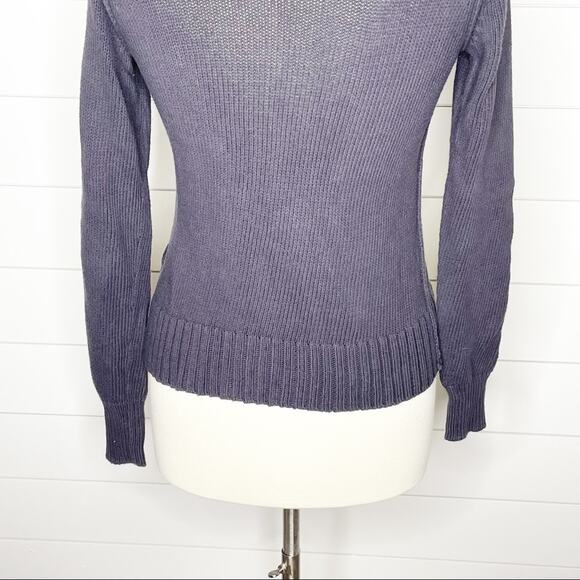 J.Crew Torque Moto Knit Asymmetrical Zip Cardigan Dark Grey Size XS - Picture 8 of 8